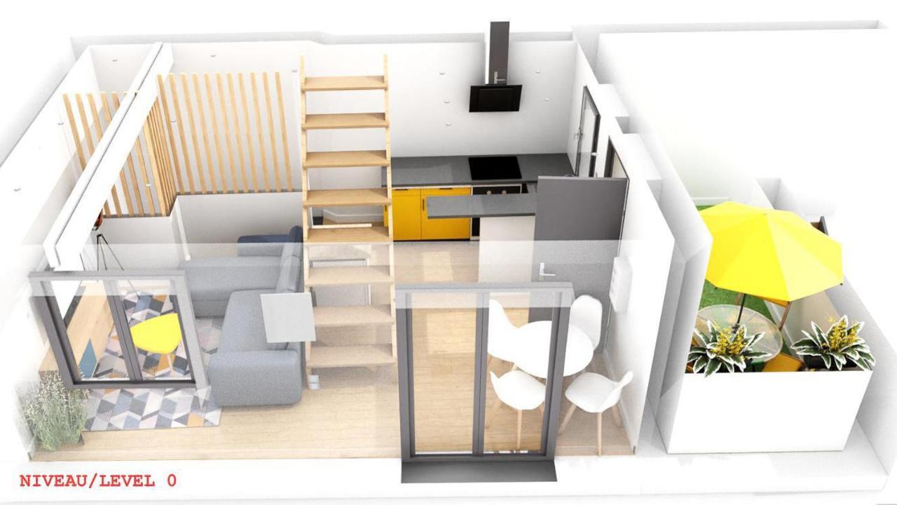 Maisonnette Le Faubourg - Centre Ville, Terrasse Et Netflix Белфор Екстериор снимка